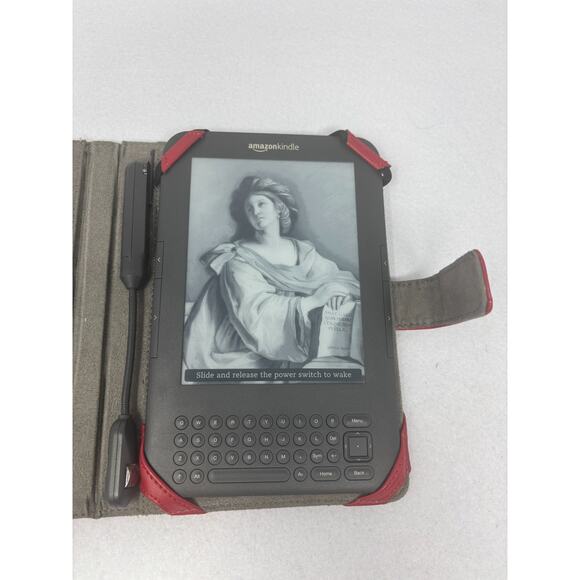 Amazon Kindle Keyboard 3, Wi-Fi, 6" 4GB, D00901 3rd Generation #02 w/ Light - Picture 2 of 8